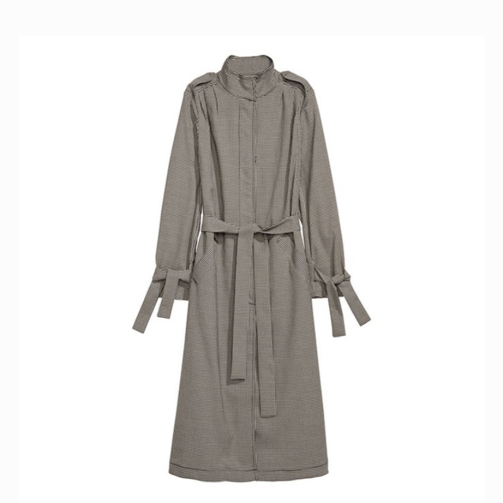 H&M houndstooth duster trench